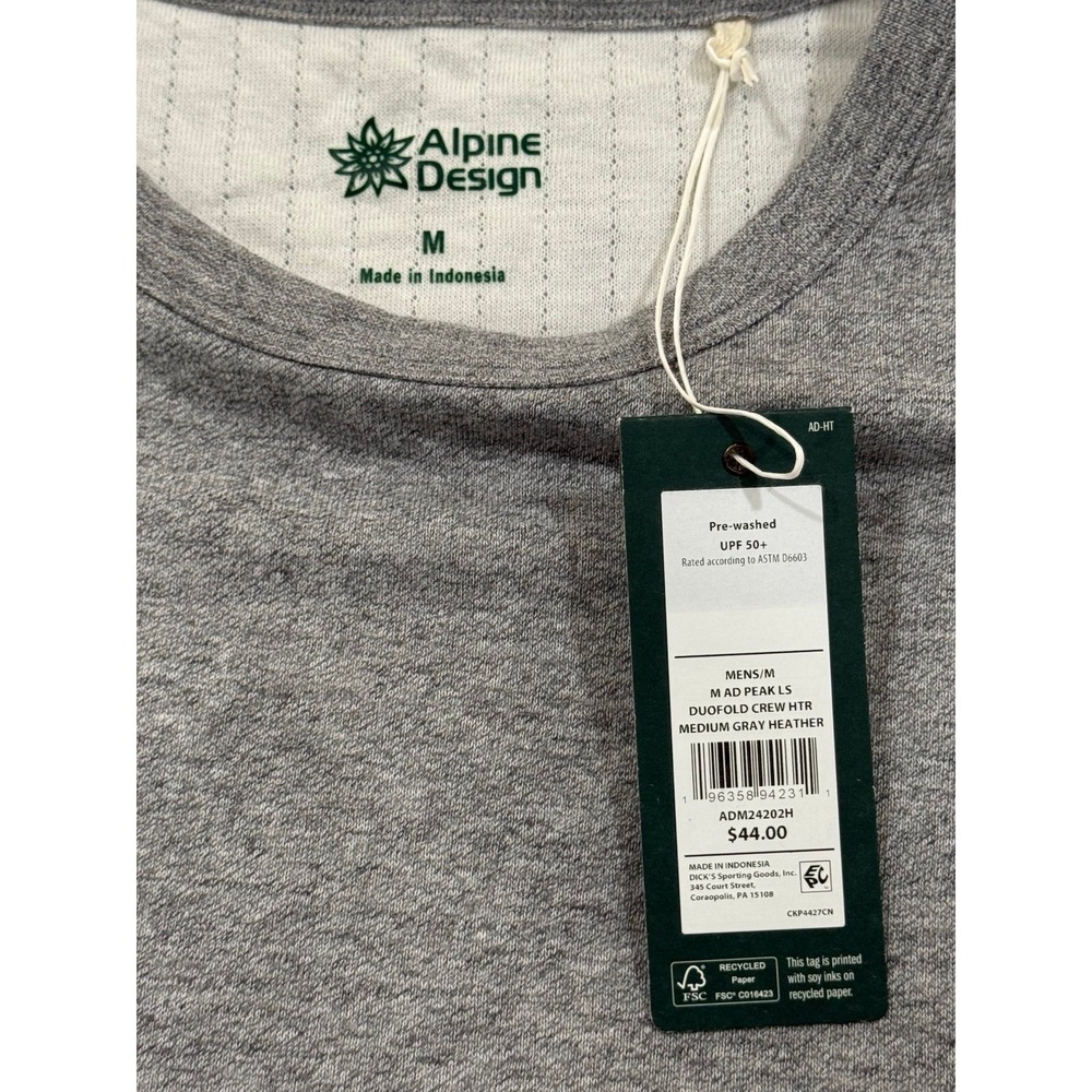 Alpine Design Duofold Crew Men's‎ Medium - Picture 6 of 7